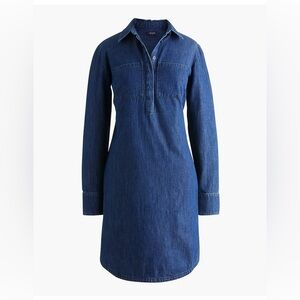 Jcrew Long-sleeve chambray shirt-dress